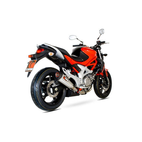  Suzuki Gladius 650 2009 - 2016 Serket Taper Slip-on Brushed Stainless Steel Sleeve
